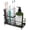 Black, variant on Luxspire Toothbrush Holders for Bathroom, Toothbrush Holder with Tray, Stainless Steel Holder for Toothbrush Toothpaste, Tooth Brushing Holder for Bathroom Countertop, 3-Slot, Silver