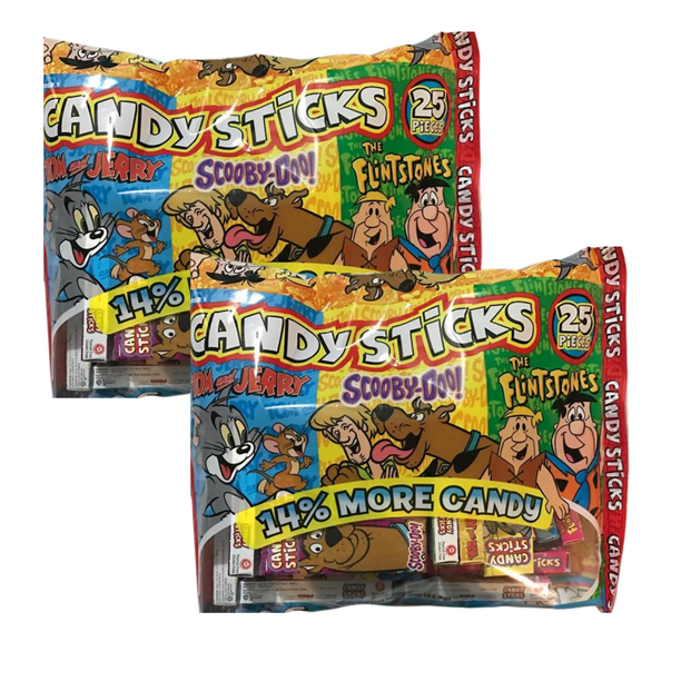 Character Candy Sticks, Tom & Jerry ScoobyDoo, and The Flinstone