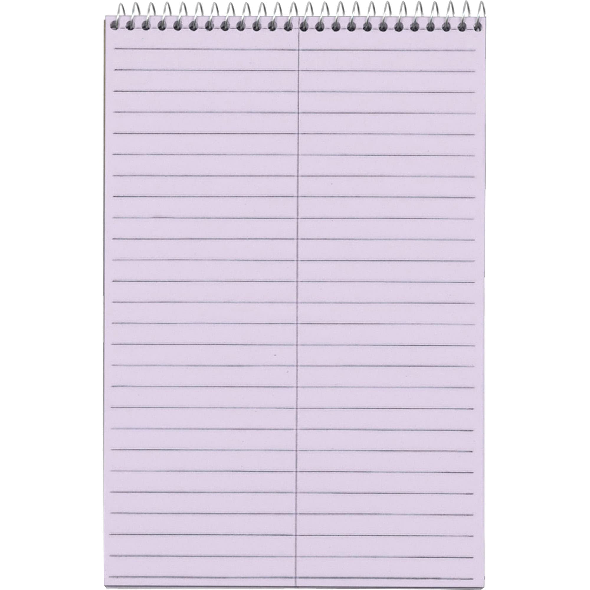 TOPS Spiral Steno Notebook, Gregg Rule, 6" x 9", 80 Sheets, 4 Pads per Pack