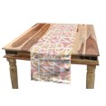 thumbnail image 1 of Abstract Table Runner, Style of the 90's Soft Tone Shapes Geometric Motifs Rhythmic Pastel Design, Dining Room Kitchen Rectangular Runner, 3 Sizes, by Ambesonne, 1 of 2