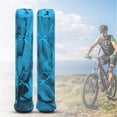thumbnail image 3 of Poignées de guidon de vélo en caoutchouc, légères et antidérapantes, pour VTT (bleu), 3 of 4
