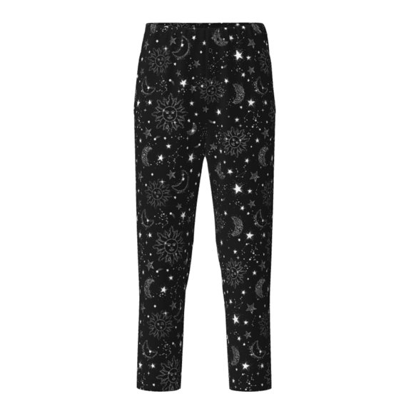 Xecao Space Galaxy Print Teenagers' Pajama Pants Long Sleep Pants Soft Elastic Waist Pajama Bottoms Elastic waist with 2 Pockets 5-16 Years-XS(5-6)