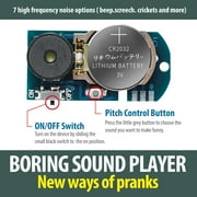 Trianu 3 Pack Cricket Noise Maker Prank, Prank Noise Maker, Prank Stuff for Adults, Beeping Prank Lrritating Noise Maker, Small Size and Long Battery Life for Party, Office, Home, School, Car