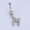 M, variant on Letters A-Z Charming Body Piercing Crystal Rhinestone Navel Belly Button Ring-S
