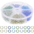 thumbnail image 2 of 2 Box of Jewelry Connecting Rings Open Jump Rings Bracelet Making Accessories, 2 of 8