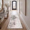 thumbnail image 5 of GENIMO 5'x7' Geometric Abstract Area Rug for Living Room, Machine Washable Non Slip Low Pile Rug for Bedroom Dining Room, Dusty Greige, 5 of 5
