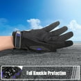 thumbnail image 4 of Motorcycle Gloves Breathable, Touchscreen Motorbike Gloves Anti-Slip with Good Grip Hard Knuckles Protection for Men Women Motocross, BMX ATV MTB Cycling, Road Racing - Blue L, 4 of 14