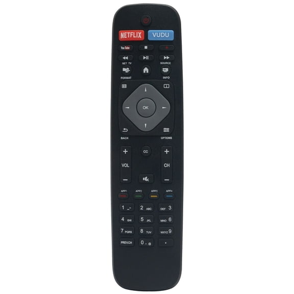 Remote Replace for Philips TV 32PFL4901 40PFL4901 43PFL4901 49PFL7900 50PFL4901