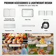 thumbnail image 6 of VEVOR Propane Steak Grill, Portable Infrared Broiler, 1500°F Stainless Steel Barbecue Infrared Grill with 6-Tier Adjustable Rack, Steak Cooker Machine for BBQ, Toast, Grill, Outdoor Picnic, 6 of 9