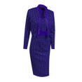 thumbnail image 4 of HBFAGFB 3 Piece Skirt Set Women's Fashion Printed Coat Slim Fit Tank Tops and Dresses Blue Size M, 4 of 4
