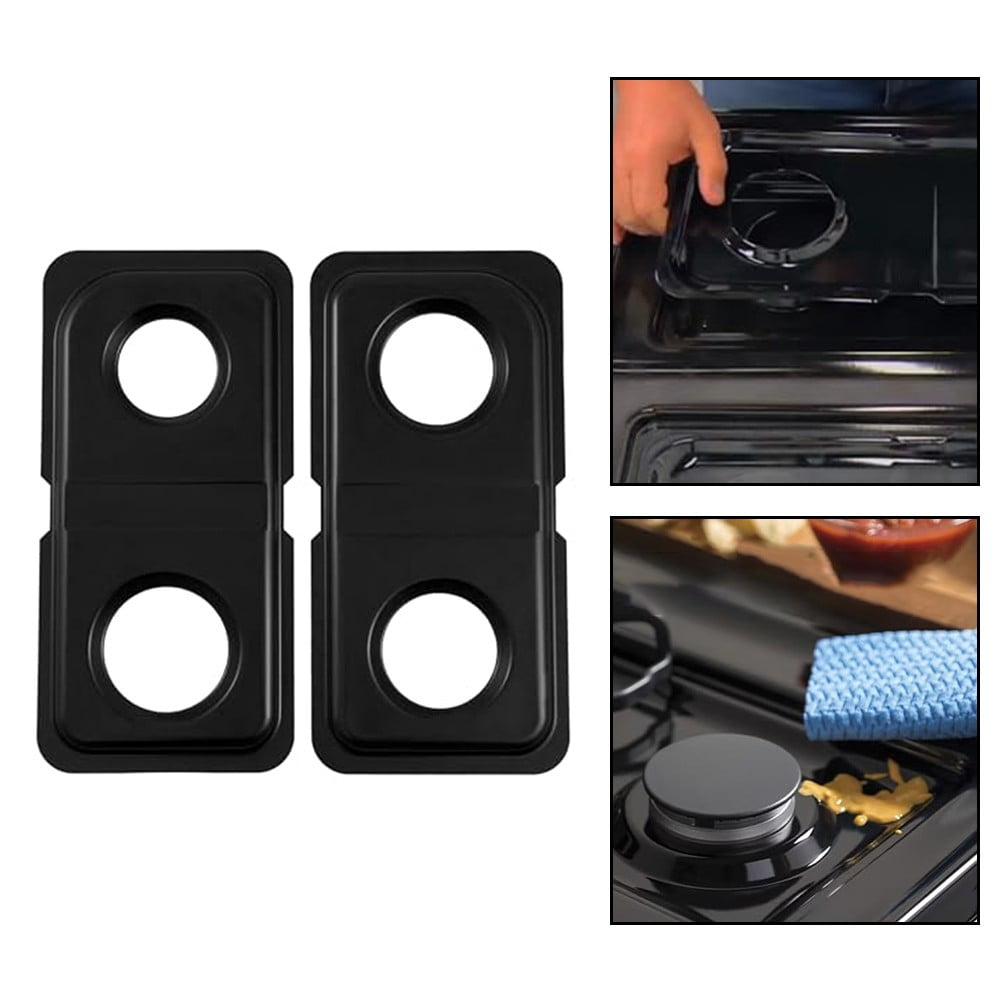 Stainless Steel Drip Pans for GE Gas Stoves 2 Pack