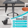 thumbnail image 7 of Conference Table 6ft,Folding Conference Room Table on Wheels,Mobile Flip Top Training Tables for Office,Meeting(6,Black,71" D X 23.6" W X 29.5" H), 7 of 7