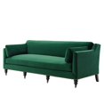 thumbnail image 1 of Sofa, Velvet, Green, Modern Contemporary Urban Design, Living Lounge Room Hotel Lobby Hospitality, 1 of 8