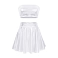 thumbnail image 4 of Mardi Gras Outfit Women'S Short Skirt Suit Performance Wear Pleated Suit Skirt For Women White S, 4 of 4
