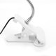 thumbnail image 1 of Luz de lectura LED USB con cuello de cisne flexible, lámpara portátil con Clip para ordenador de mesa, color blanco frío, 1W, plateado, 1 of 8