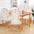thumbnail image 2 of Yayeee 4 Pack Dining Chair Covers Stretch Parson Chairs Slipcovers Seat Protector, Pink Easter Eggs, 2 of 6
