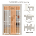 thumbnail image 6 of unipaws 86" High Extra Tall Cat Gate with Doors Locks Narrow Bar Spacing, 35-51" Wide Pressure Mounted Dog Gate, 6 of 7
