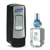 PURELL ADX-7 Advanced Instant Hand Sanitizer Kit, 700mL, Manual, Chrome/Black - GOJ8705D4