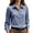 Dark Blue, variant on THNCYX Striped Button Up Long Sleeve Shirts For Women Collar Pocket Casual Work Office Blouses Soft Comfort Womens Tops Professional Look