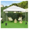 thumbnail image 2 of WDZS 12x12 Pop Up Canopy Easy Set-up Tent, Portable Outdoor Canopy Instant Tent, Commercial Gazebo with Wheeled Carry Bag & 4 Sandbags for Home, Party & Outdoor Activities, White, 2 of 9