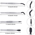 thumbnail image 7 of 80 Pieces Tweezers Set with Rubber Tips Tweezers PVC Coated Tweezers, Rubber Fine Point Tweezers Rubber Flat Tip Tweezer, 7 of 7