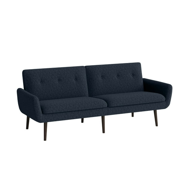 Homesvale Dorian On Tufted Convert A Couch Sofa Sleeper Dark Blue Com Homesvale Dorian On Tufted Convert, Studio Converting Outdoor Sofa