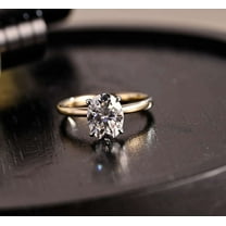 Jewelerix 14K Plated Rose Gold Ring Oval Cut Hidden Halo Moissanite Diamond Engagement Ring 1.50 CT Perfect for Mother's Day Gift