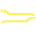 thumbnail image 1 of 2pcs Car Sticker Non-shrinking Ornamental Novelty Creative Car Body Both Side Sticker For Suv, 1 of 5