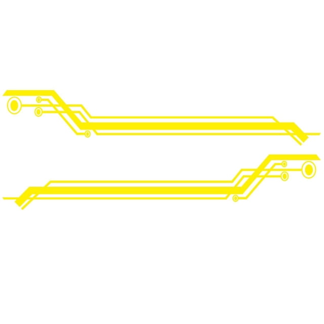 2pcs Car Sticker Non-shrinking Ornamental Novelty Creative Car Body Both Side Sticker For Suv