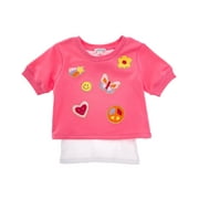 Flapdoodles girls Mock 2-Fer Top, 2T