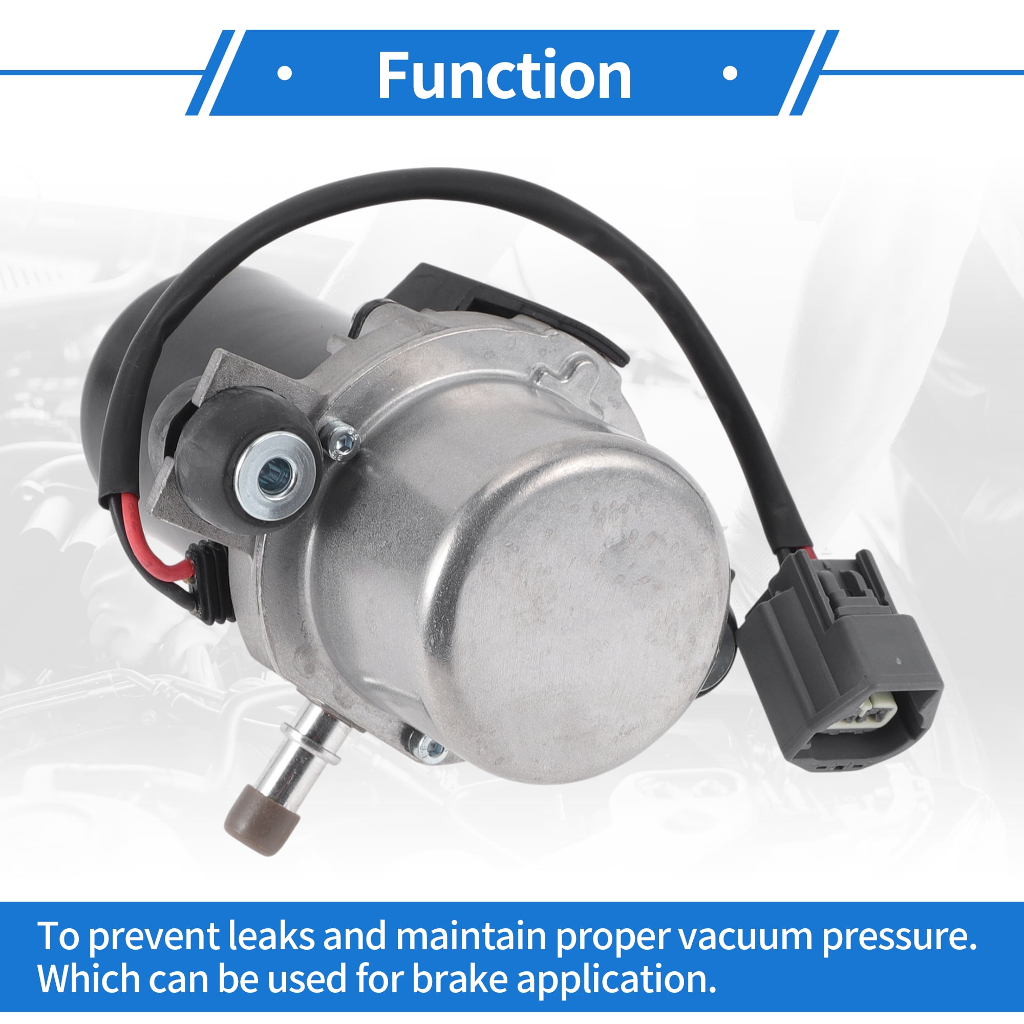 Unique Bargains Electric Brake Vacuum Pump No.4581954AB/4581954AA Electric Vacuum Pump for Jeep Grand Cherokee 3.0L 3.6L 2016-2019 Aluminum Alloy 1 Pcs