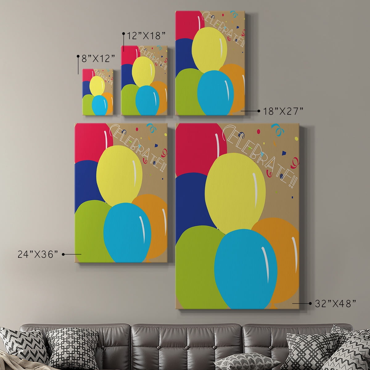 Celebrate Premium Gallery Wrapped Canvas - Ready to Hang