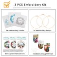 thumbnail image 2 of Kit de bordado Nuberlic Funny, paquete de 3 para principiantes y adultos, 2 of 7