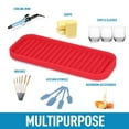 thumbnail image 5 of Zulay Kitchen Silicone Sponge Holder - Flexible Tray (Red), 5 of 8