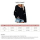 thumbnail image 2 of Suéter de punto con cuello redondo para mujer, manga larga, suelto, con hombros caídos, tops con borde blanco para otoño invierno negro M, 2 of 5
