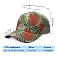thumbnail image 5 of Colorful Exotic Baseball Cap, Comfortable Fit Washed Dad Hat with Tropical Leaf and Palm Inspired Design, Lightweight Performance Hat for Summer Running and Daily Use, 5 of 8