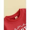 thumbnail image 5 of Rdhnmea Mommy and Me Valentines Outfits Letter Sweatshirt Long Sleeve Pullover, 5 of 9