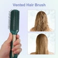 thumbnail image 5 of Unique Bargains Plastic Hair Brush for Straight Curly Hair 1 Pc Dark Green, 5 of 7