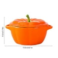 thumbnail image 3 of Honmine Pumpkin Shaped Serving Plate Cute Ceramic Tray for Snacks Desserts and Fruits Decorative Food Serving Dish for Parties Thanksgiving and Home Use, 3 of 6