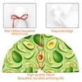 thumbnail image 4 of Lsque Green Avocado Print Christmas Tree Skirt, Tree Skirt with Ties or Velcro, Perfect for Holiday Decorations, Halloween, and New Year-48", 4 of 7