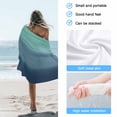 thumbnail image 4 of Beach Towel Teal Green Bath Pool Towels Gradient Pure Color Absorbent Beach Towel Soft Large Quick Dry Lightweight Camping Travel Sports Yoga Gym Swim Towels for Adult 35x70 Inch, 4 of 9