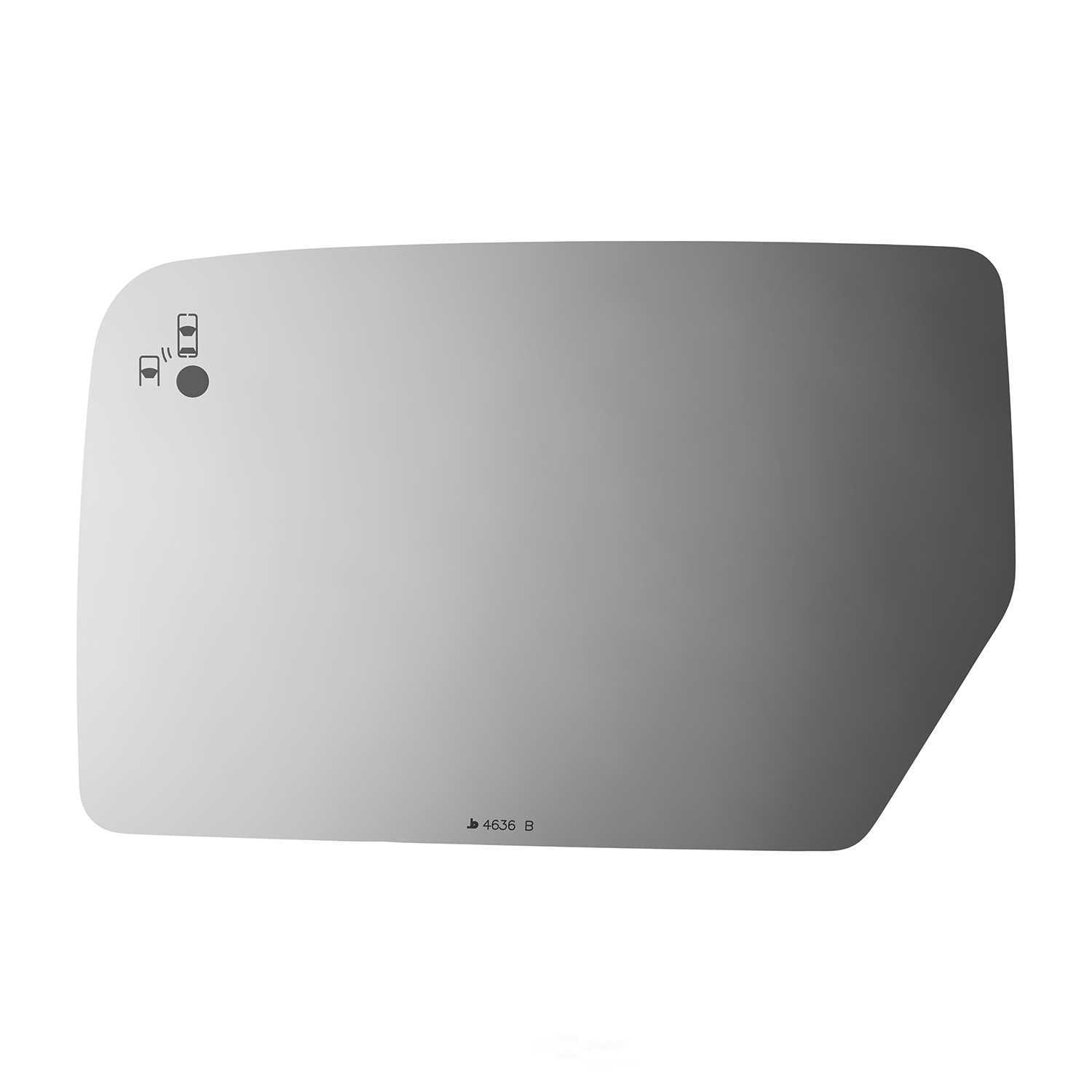 Burco Side View Mirror Replacement Glass - Clear Glass - 4636B