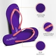 thumbnail image 2 of HUGGOES Lilac Natural Rubber Comfort Flip Flops for Women - Purple/Pink, 2 of 7