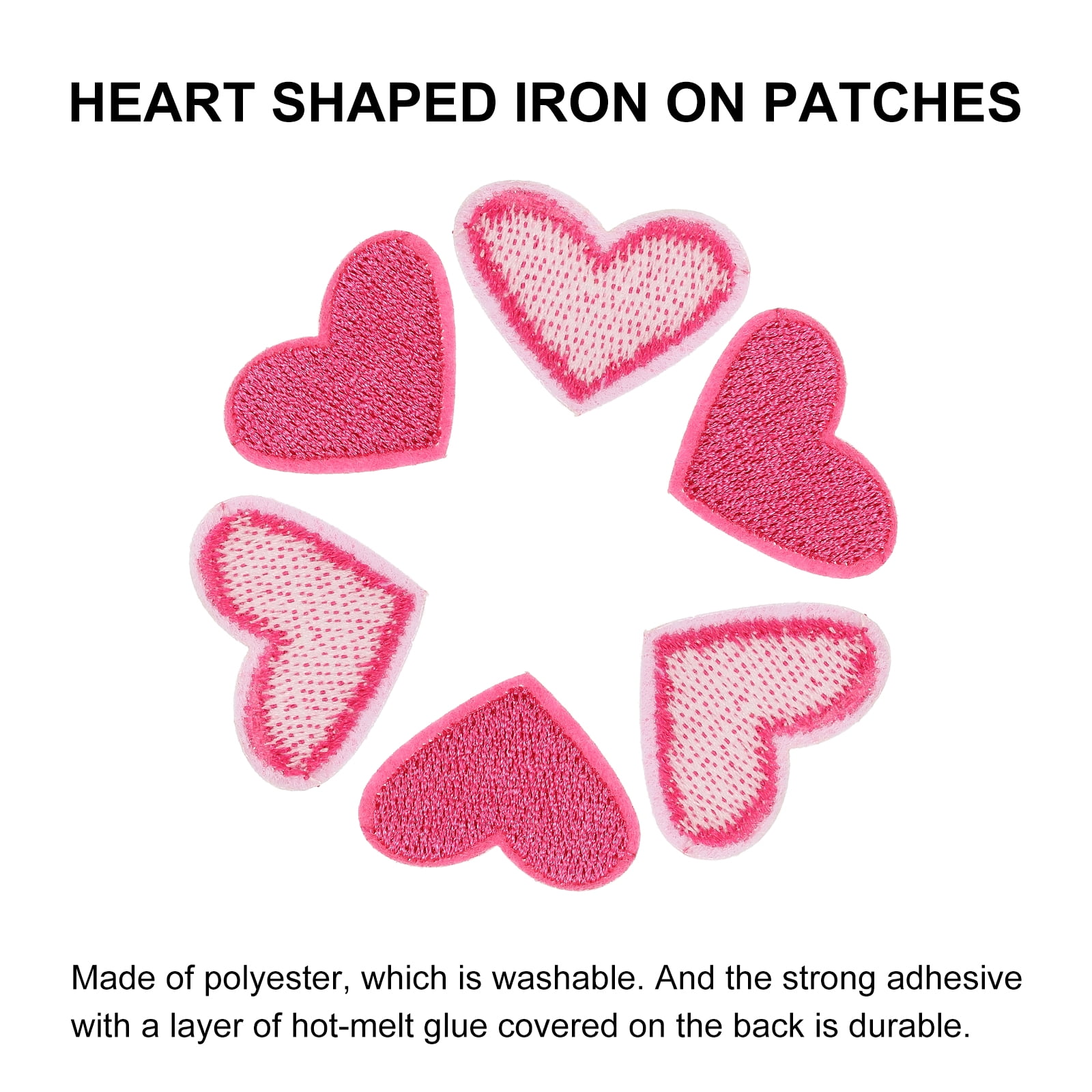 Heart Flower Embroidery Applique Patches For Clothing Jeans Coat Iron On Patch E - Foto 7