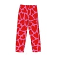 thumbnail image 5 of Balery Red Love Heart print Men's Pajama Pants,Ultra Lightweight Pjs,Lounge Pant-XX-Large, 5 of 9