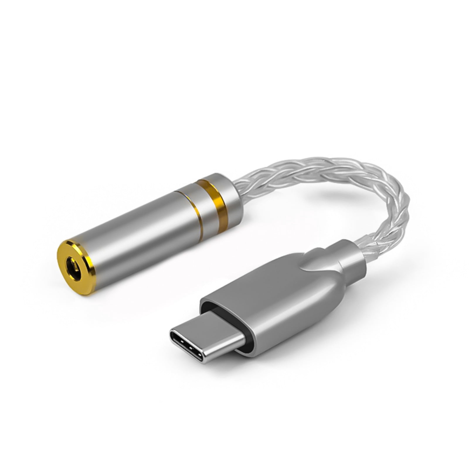 Upgraded Digital Sound Amplifiers ALC5686 Chip Type C to 3.5mm/2.5mm/4.4mm Adapter 32Bit/384kHz Headphone Adapter