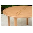 thumbnail image 3 of Outdoor Living and Style 5 Piece White and Teak Brown Retro Outdoor Patio Dining Set - 3.75ft, 3 of 5