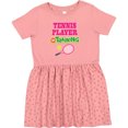 thumbnail image 3 of Inktastic Future Tennis Player in Training Girls Toddler Dress, 3 of 5