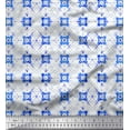 thumbnail image 1 of Soimoi Modal Satin Fabric Check Tie-Dye Fabric Prints By Yard 42 Inch Wide, 1 of 3