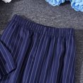 thumbnail image 5 of GBSYEWXS Outfits Sets For Children Girls Solid Color Lapel Neck Tops Pants Patchwork Cool Short Sleeve Dark Blue Outfit Set Size 9 Years-10 Years, 5 of 9